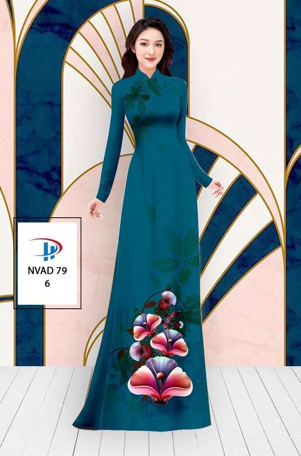 Vải Áo Dài Hoa In 3D AD NVAD79 66